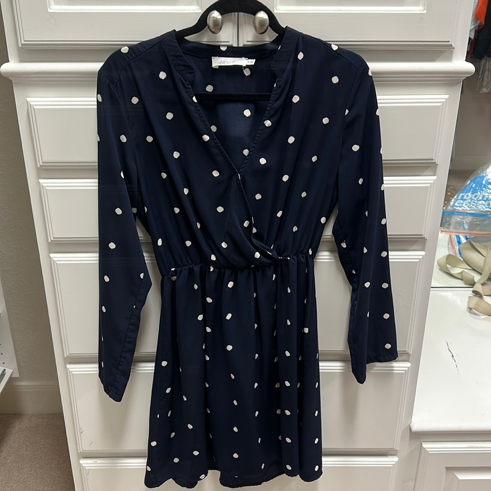 All in Favor Blue, Polkadot Dress
